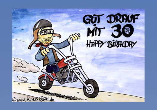 30 Geburtstag Cartoon Als Grusskarte
