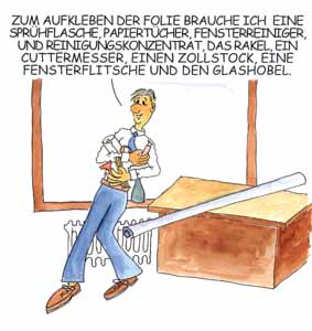 Montageanleitung als Comic