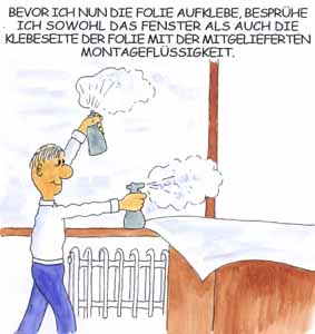 Montageanleitung als Comic