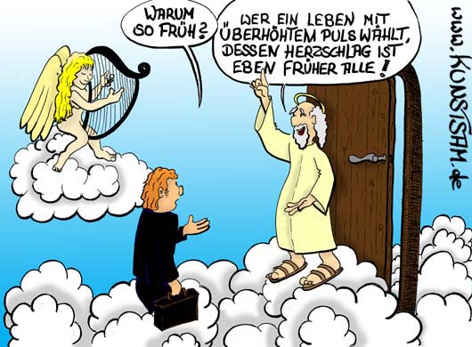 Entschleunigung Cartoon