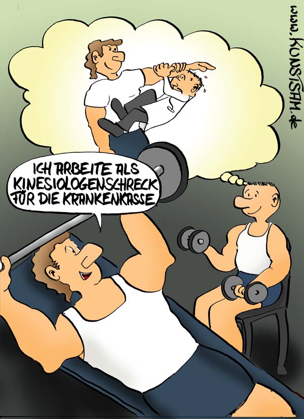 Kinesiologie Cartoon