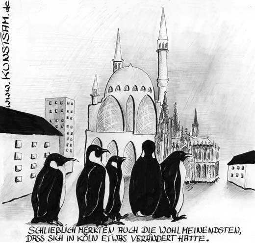 Moschee-Karikatur