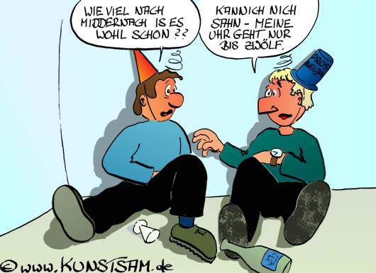 Neujahr_Cartoon: Neujahrcartoon