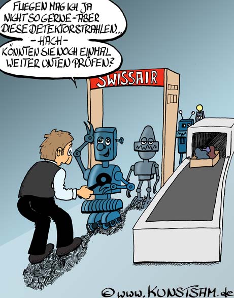 Roboter-Cartoon